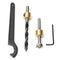 Wood Working Pocket Hole Locate Punch Jig Kit With Step Drilling Bit Wood Tools Set