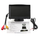 5 Inch TFT LCD Car Rear View Backup Reverse Monitor Parking Night Vision Camera Kit