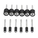 12pcs 1/8 Inch Shank Sanding Drum 12.7mm 6.3mm Rubber Mandrel Mini Drill Dremel Rotary Tool Accessories