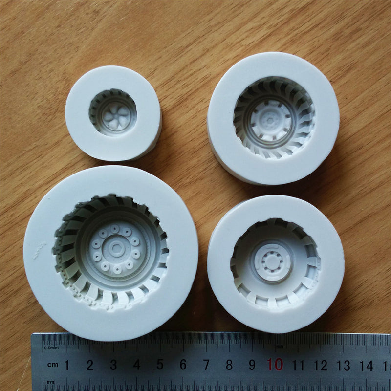 Silicone Fondant Round Tire Cake Chocolate Soap Mold Cake Baking Decoration Tool