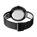 SKMEI 9174 Creative Small Triangle Display Fashion Black Steel Men Watch Quartz Watch