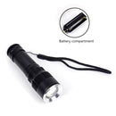 Elfeland  T6 2000LM 5Modes Telescopic Zoomable LED Flashlight AAA/18650/26650