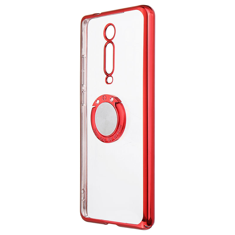 Bakeey Shockproof Plating With Ring Holder Hard PC Back Cover Protective Case for Xiaomi Mi 9T / Xiaomi Mi 9T Pro / Redmi K20 / Redmi K20 PRO