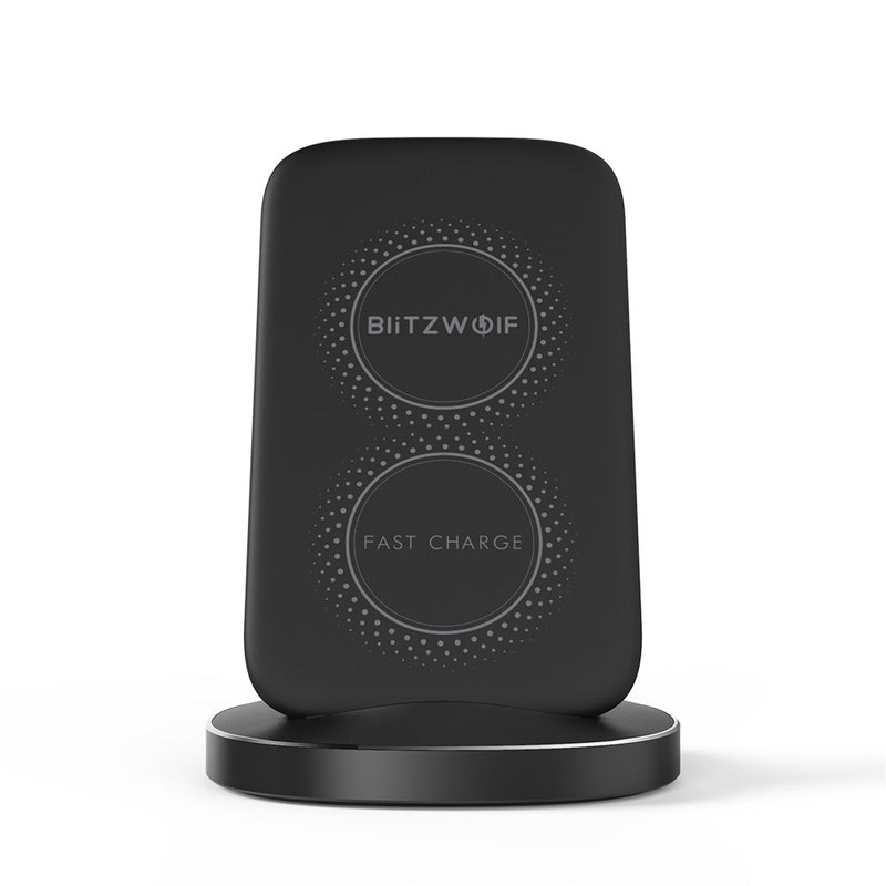 BlitzWolf BW-FWC6 10W 7.5W 5W Dual Coils Qi Wireless Fast Charger Stand Holder for iPhone 11 Pro XR X for Samsung S9 S10 for Xiaomi Huawei