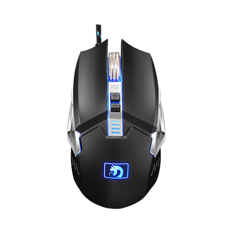Newmen M312 2400DPI USB Wired Metal Scroll Wheel Backlit Optical Gaming Mouse