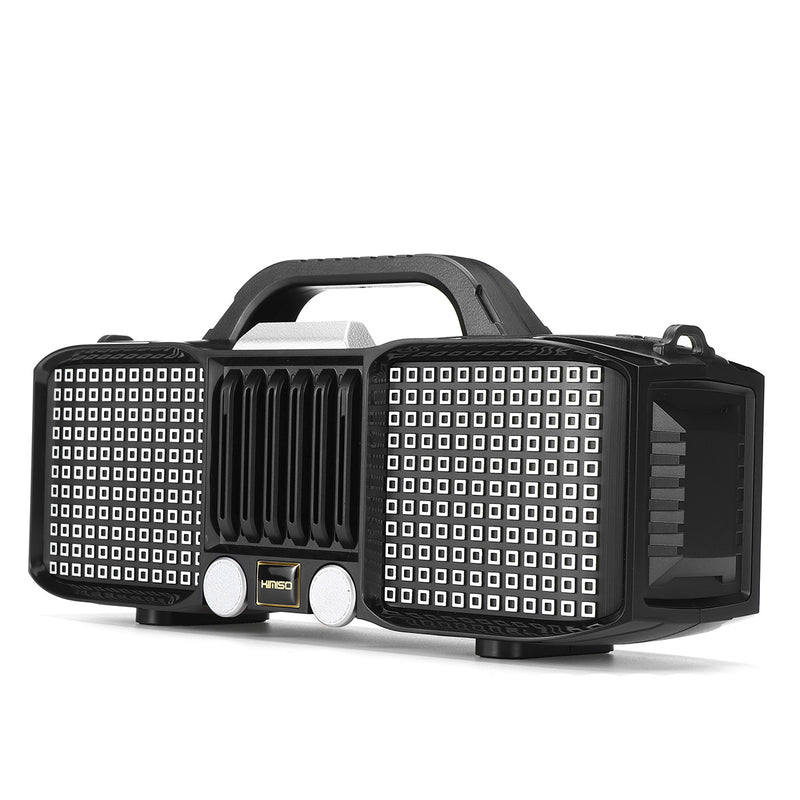 Portable LED Light bluetooth 5.0 Speaker Super Bass Multiple Mode Loudspeaker with Mic