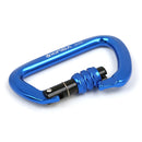 XINDA XD8121N 7075 Aviation Aluminum 2800kg 800kg Tension D-ring Rock Climbing Carabiner Screw Lock