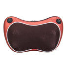 Car Electric Lumbar Neck Back Massage Pillow 3 Gears 3D 48 Heads Kneading Cushion Heat Magnetic Stone Massager