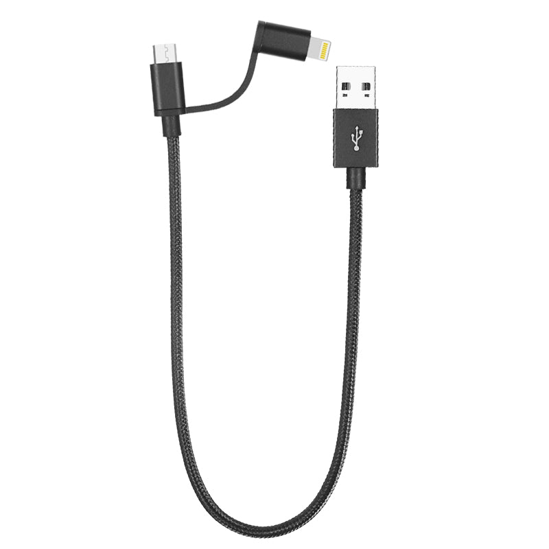 Xiaomi Youpin XM2001 2 in 1 Micro USB + Lightning for Data Cable for iPhone S8 Plus X