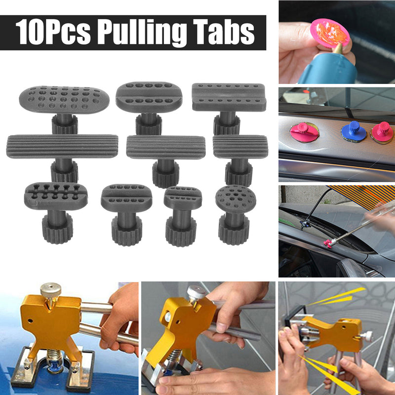 10PCS Car Paintless Auto Sheet Metal Repair Gasket Dent Pull Hammer Dent Puller Suction Cup Plastic Gasket