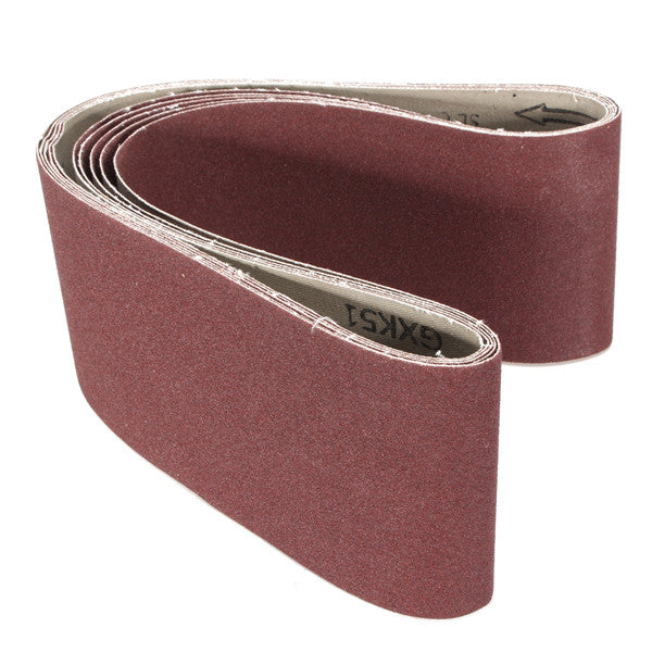 5pcs 120 Grit 100x915mm Sanding Belts Aluminum Oxide Abrasive Sanding Belts