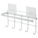 Kitchen Tissue Storage Holder Towel Rack Hook Holder Bathroom Shelf Hanging