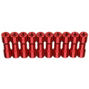 Suleve M3AS11 10Pcs M3 20mm Aluminum Alloy Standoff Spacer Round Column MultiColor Smooth Surface