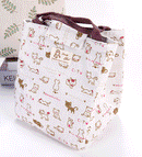 Portable Cotton Linen Insulation Thermal Picnic Snack Lunch Box For Office Women Kids Lunch Box Ice
