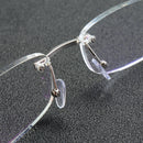 Aluminum-magnesium Alloy Reading Glasses Frameless HD Resin Lenses Presbyopic Glasses
