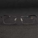 BROADISON Rimless Presbyopia Reading Glasses Super Lightweight Fashionable