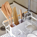 Dish Drainer Kitchen Drying Rack Sink Tableware Bowl Storage Basket Cup Holder Drain Shelf