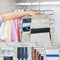 S Type Clothes Pants Trouser Hanger Multi Layers Storage Rack Closet Space Saver Stainless Steel