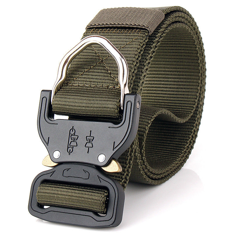 ENNIU FA39 125cm x3.8cm Nylon Wrist Belt Punch Free Quick Release Inserting Buckle Tactical Belt Leisure Belt