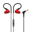 Z4 3.5mm In-ear Wired Control Earphone HIFI Bass Sound Double Moving-coil IPX5 Waterproof With Mic