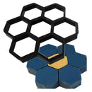 Honeycomb Hexagon Walk Maker Stepping Stone Reusable Paver Molds Brick Mould Cement Brick Mold DIY Garden Walkway Pavement