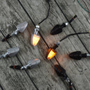 2pcs E11 Metal 18 LED Indicator Turn Signal Lights Motorcycle Bike Lamp Cafe Racer