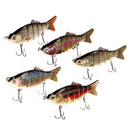 20cm 110g 6 Segments Fishing Lure 3D Eyes Swimbait Crankbait Isca Artificial Hard Bait Wobblers