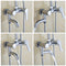 Modern Chrome Bathroom Filler Shower Bath Sink Hand Held Wall Mounted Mixer Tap Faucet