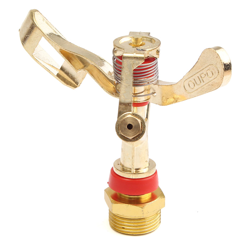 5pcs 3/4" Irrigation Water Impact Lawn Sprinkler 360 Rotate Grass Sprayer Garden Lawn