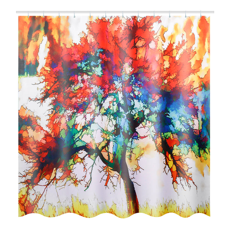 3PCS Bathroom Carpet Shower Curtain Bathroom Mats Waterproof Bath Decoration