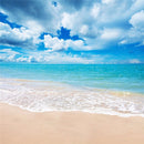 5x7Ft Vinyl Beach Blue Sky Summer Studio Photography Background Photo Backdrop Props