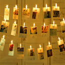 4.2M USB Battery Powered 40LED Photo Picture Peg Clip Fairy String Light Holiday Party Hanging Decor