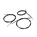 Motorcycle Clutch Brake Throttle Cable Black Universal