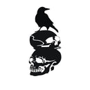 Halloween Skull Crow DIY Wall Sticker Removable PVC Wallpapers Vinyl Art Decal Waterproof Stickers