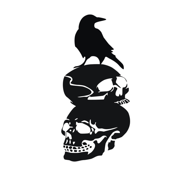 Halloween Skull Crow DIY Wall Sticker Removable PVC Wallpapers Vinyl Art Decal Waterproof Stickers
