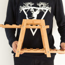 Bamboo Wooden Plant Stand Indoor Outdoor Garden Planter Flower Pot Shelf