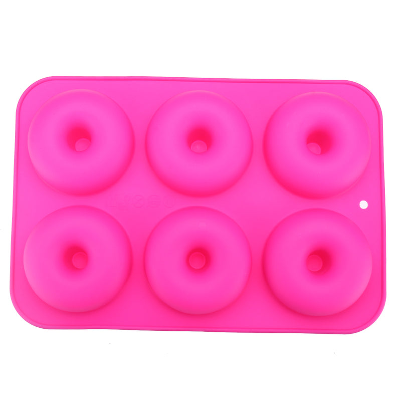 2pcs Donut Bagel Silicone Mold Cake Cookie Cheesecake Baking Non-Stick Mould