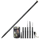 IPRee 7 In 1 Folding Camping Stick Safety Survival Emergency Walking Trekking Pole Cane Tools Kit Outdoor Hiking