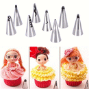Honana CF-PN10 10Pcs Stainless Steel Russian Tulip Dress Icing Piping Nozzles Cake Baking Tools