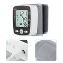 LCD Digital Wrist Blood Pressure Monitor Heart Rate Pulse Meter USB Rechargeable Health Care