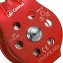 26KN Outdoor Double Axis Double Pulley Rock Climbing Aerial Work Lifting Pulley Belay