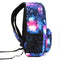 Men's Galaxy Pattern Anti Theft Laptop Bag Backpack Travel Bag With External USB Charging Port