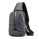 Xmund XD-DY10 5.7L USB Anti Theft Chest Bag Oxford Cloth Shoulder Bag Camping Travel Hiking Crossbody Bag