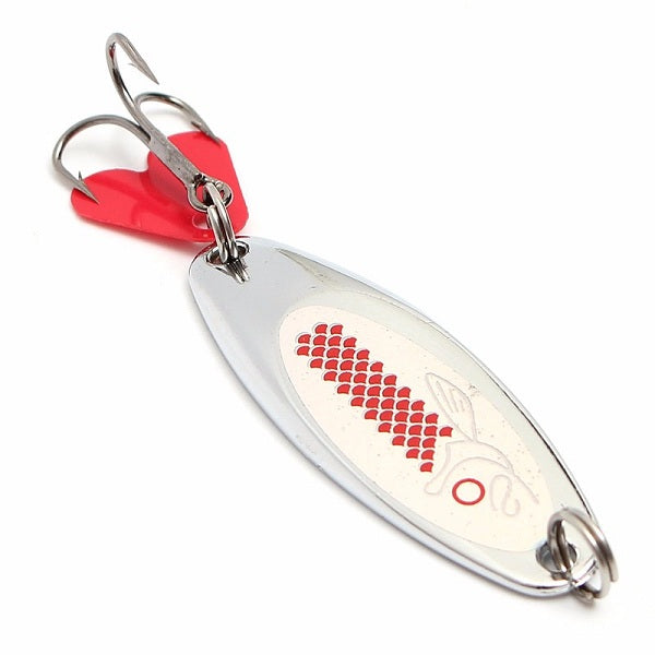 ZANLURE 1pcs Metal Minnow Fishing Lures Bass Crankbaits Spoon Crankbaits Tackle Hook