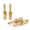 4PCS Cable Connector Screws Free Soldering Banana Pure Copper HI-FI Terminal For Speaker