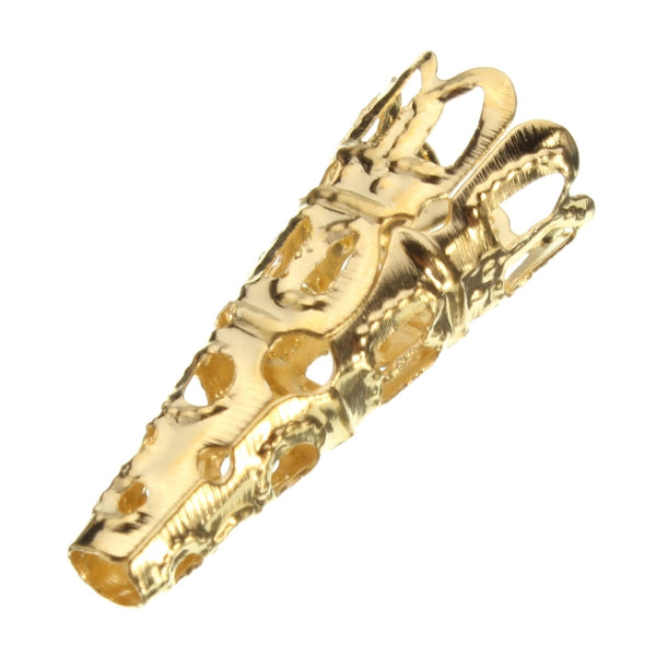 50Pcs Silver Gold Cone Petunia Care Caps DIY Jewelry