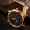 YAZOLE 355 Men Watch Luminous Fashion Classic Leather Strap Male Quartz Wrist Watch