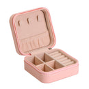 Travel Cosmetic Leather Jewelry Box Necklace Ring Storage Case Organizer Display Stand