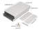 1107126mm Aluminum Box Enclosure Case Electronic DIY Instrument Box PCB Enclosure