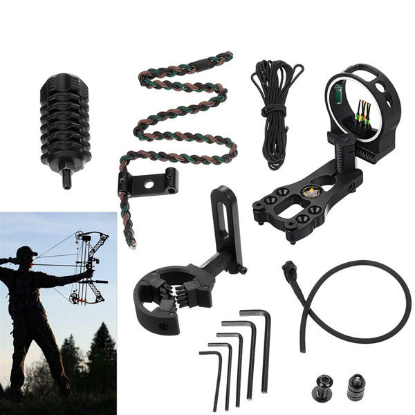 Archery Compound Bow Kits Outdoor Tactical Archery Equipment Sports Bow Stabilizer Strap D Ropes Wrenches